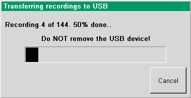 Transferring recordings